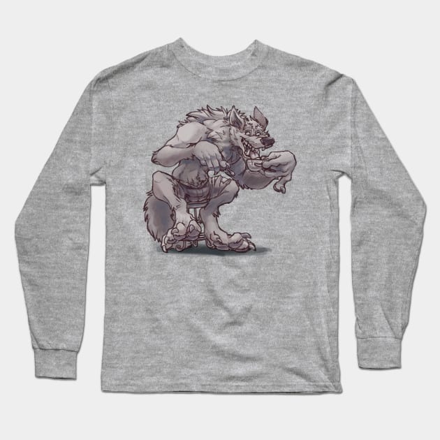 Werewolf Tea Long Sleeve T-Shirt by Teaselbone